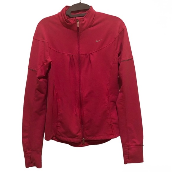 Nike Jackets & Blazers - Vintage Nike FIT DRY Jacket Full Zip Pink Medium